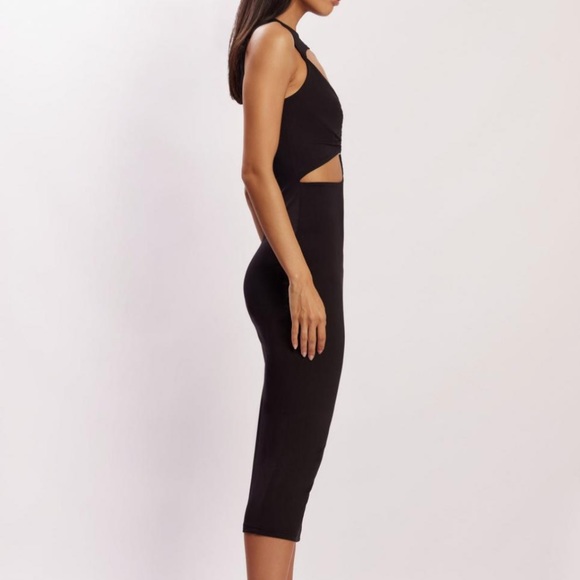 Meshki Midi Dresses Bea Cut Out Midi Dress Black – Womens size medium - Picture 4 of 12